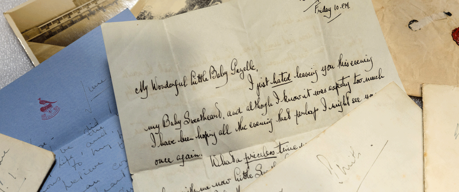 Image: a selection of the love letters found 