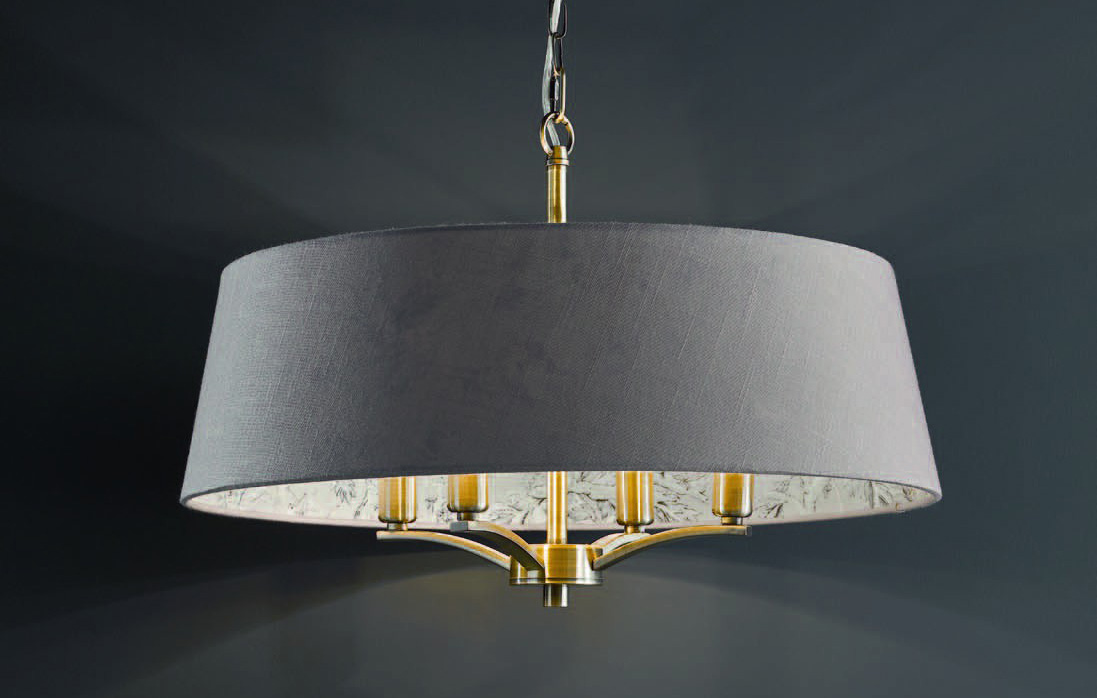 Birch four light pendant