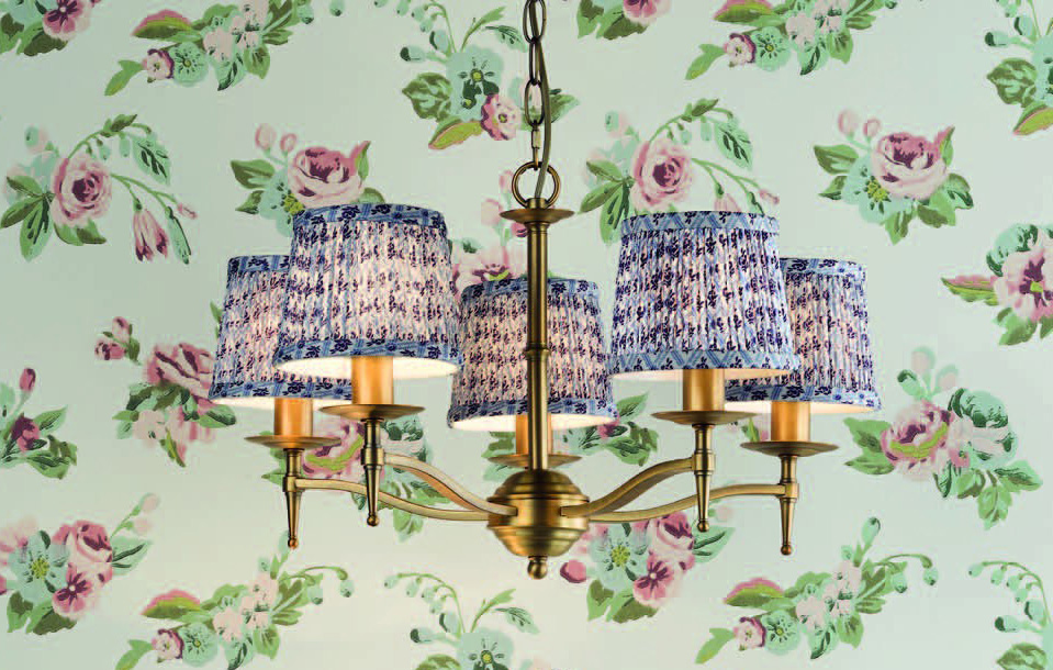 Marble Hill five light pendant