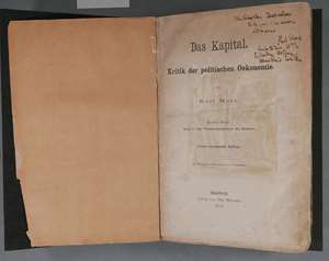Darwin's copy of Das Kapital, before conservation