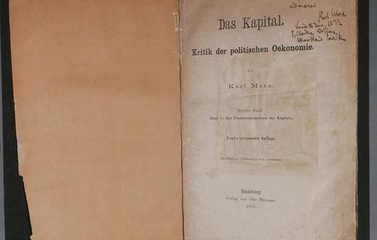 Darwin's copy of Das Kapital, before conservation
