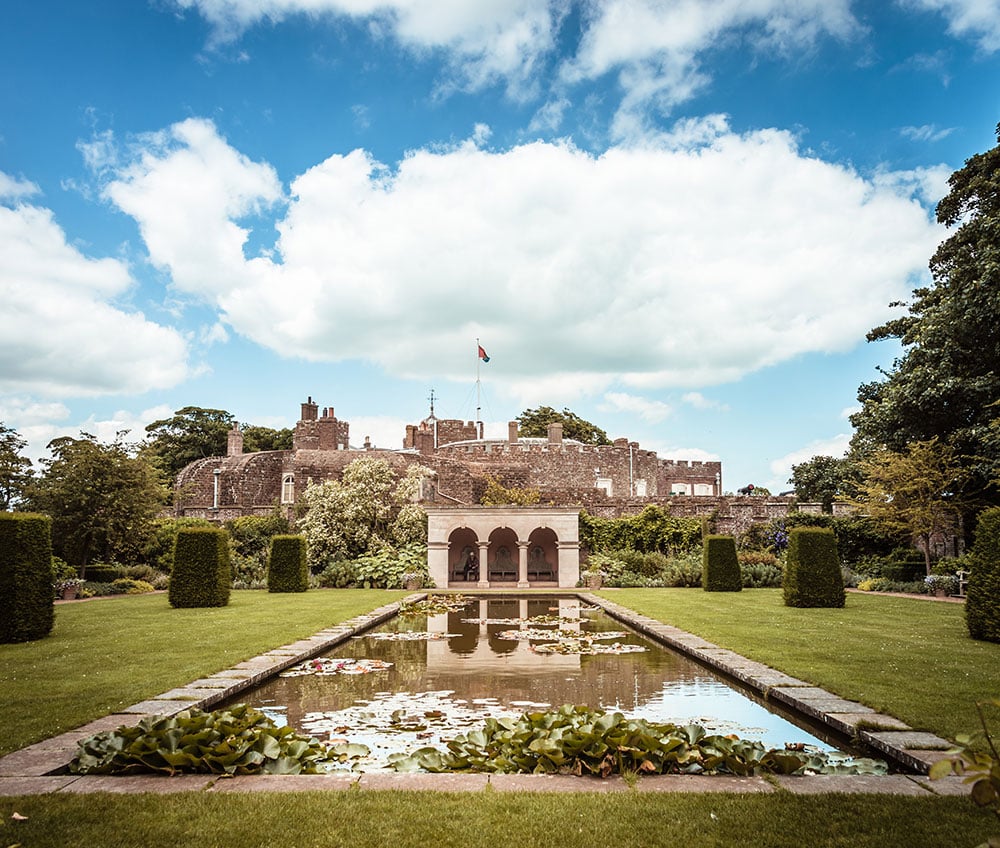 The Queen Mother's garden at Walmer Castle, designed by Penelope Hobhouse in 1997