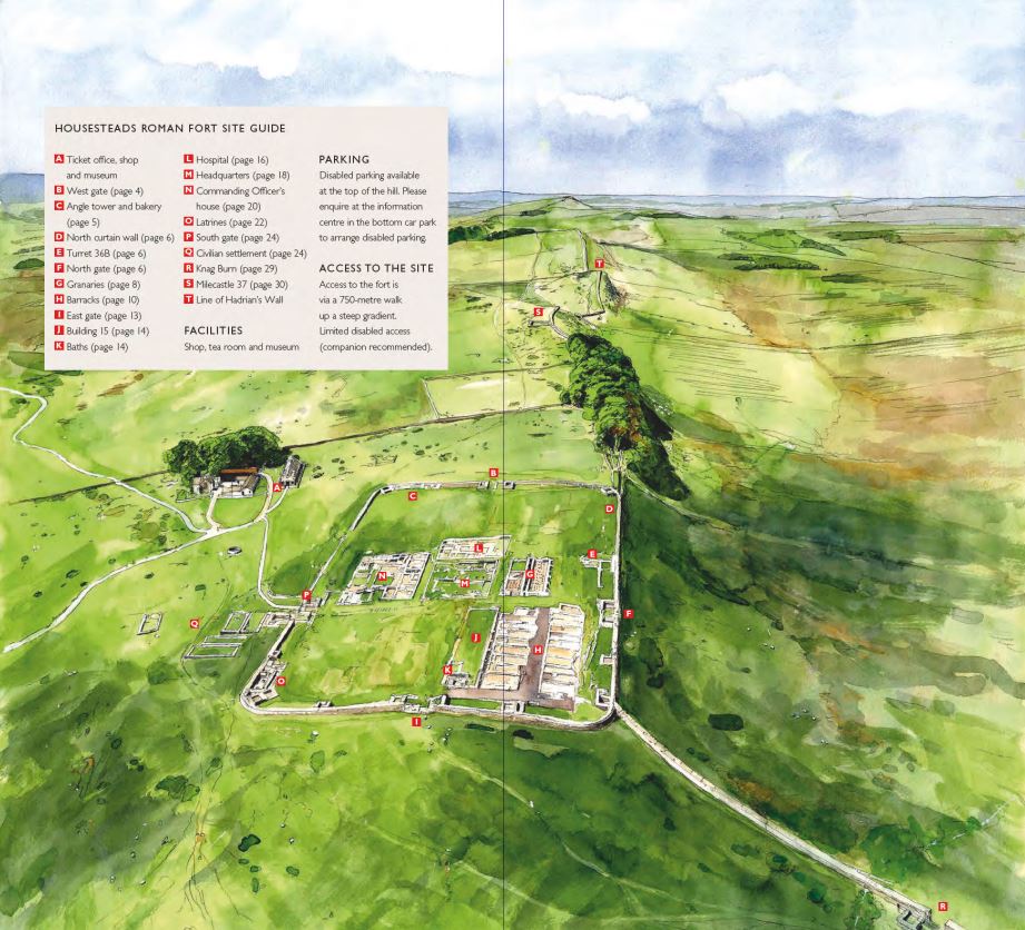 Housesteads Site Map