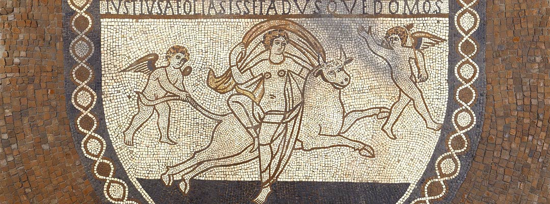 Mosaic depicting Europa and the Bull