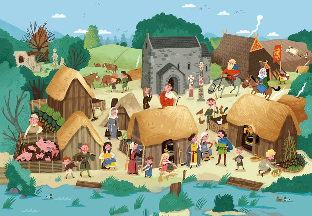 Anglo Saxon Settlement Poster Anglo Saxon Settlement Poster