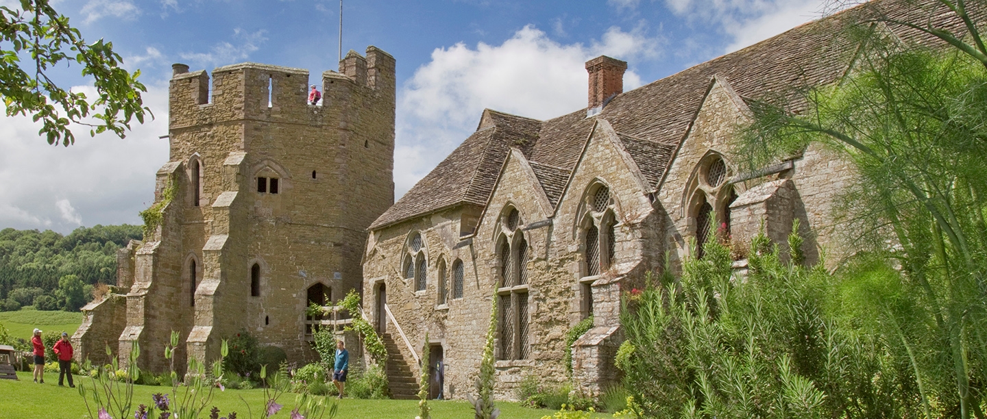 Image: Exterior of Stokesay Castle in Shropshire