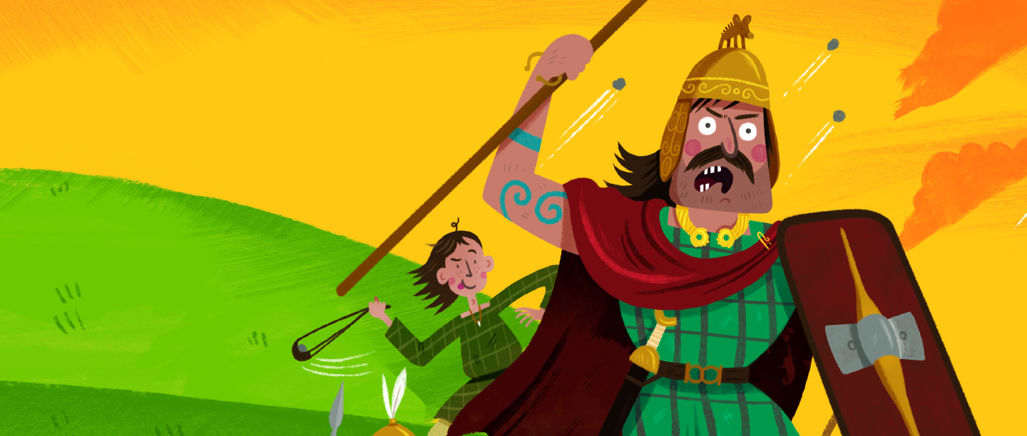 Iron Age warriors illustration