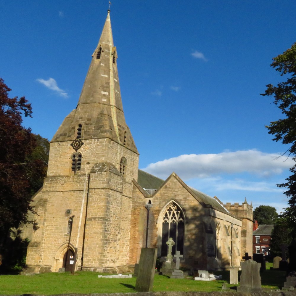 Photo of St Mary & St Laurence Church at Bolsover on a sunny day