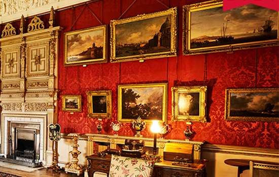 Image: paintings at Audley End