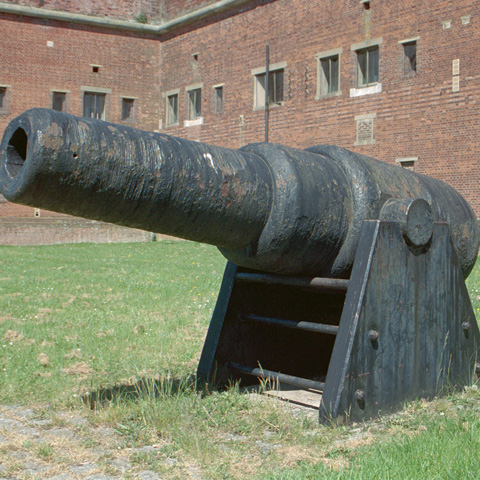 Image: Canon at Fort Widley (© Mr Paul Shutt. Source: Historic England Archive)