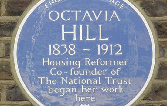 Image: Octavia Hill blue plaque