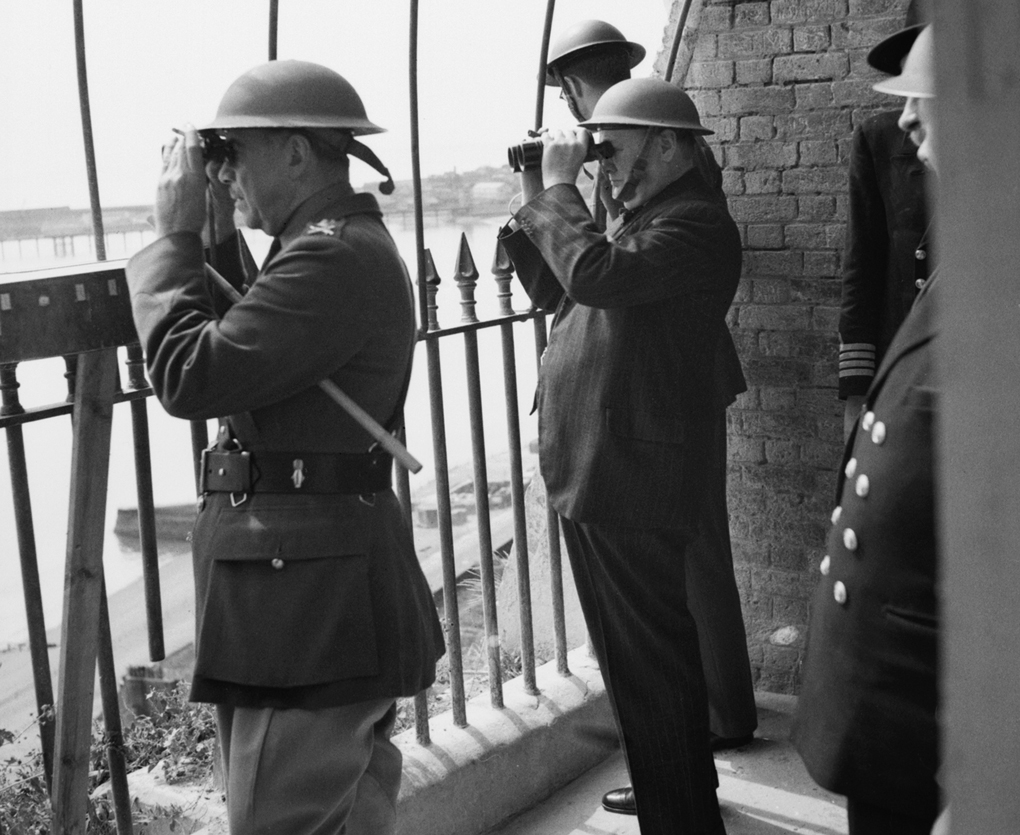 Image: Winston Churchill and advisors scan the horizon (Photo by Capt. Horton/IWM via Getty Images)