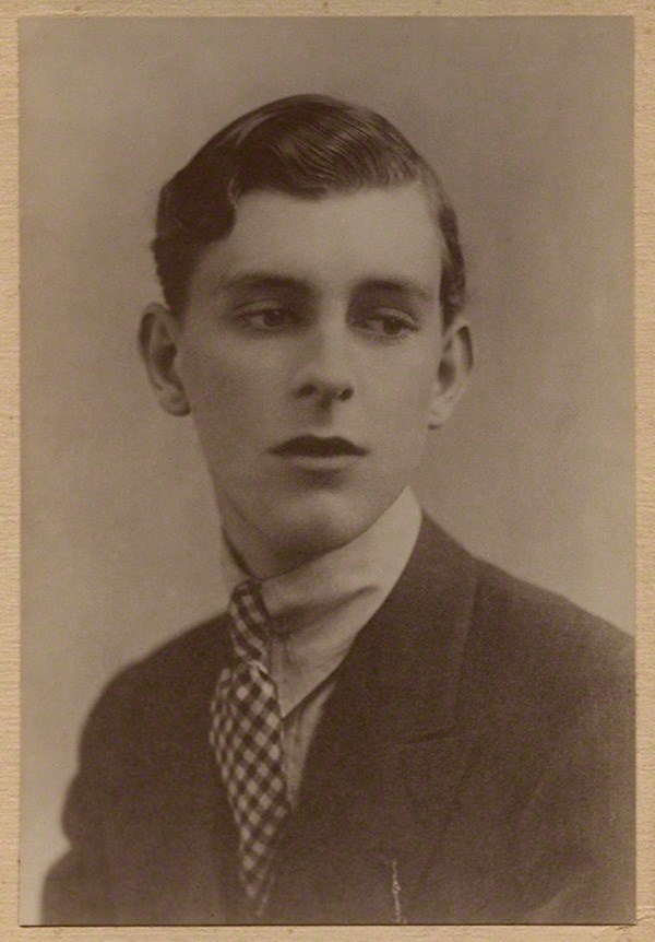 Sepia-toned photograph of Stephen Tennant, the lover of Siegfried Sassoon