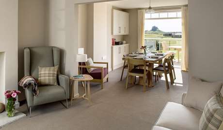 Living area open plan to dining room, ground floor Living area open plan to dining room, ground floor