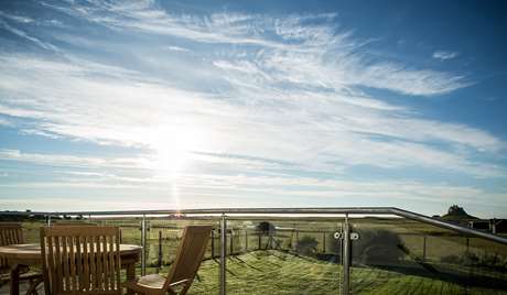 Outdoor seating on terrace balcony Outdoor seating on terrace balcony