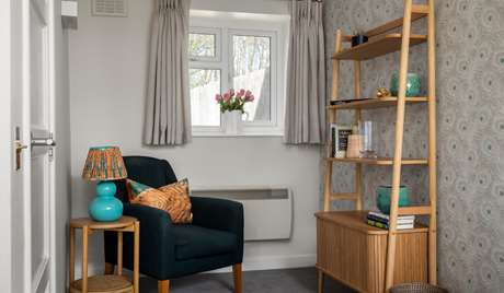 Reading corner in the dining room, ground floor  Reading corner in the dining room, ground floor