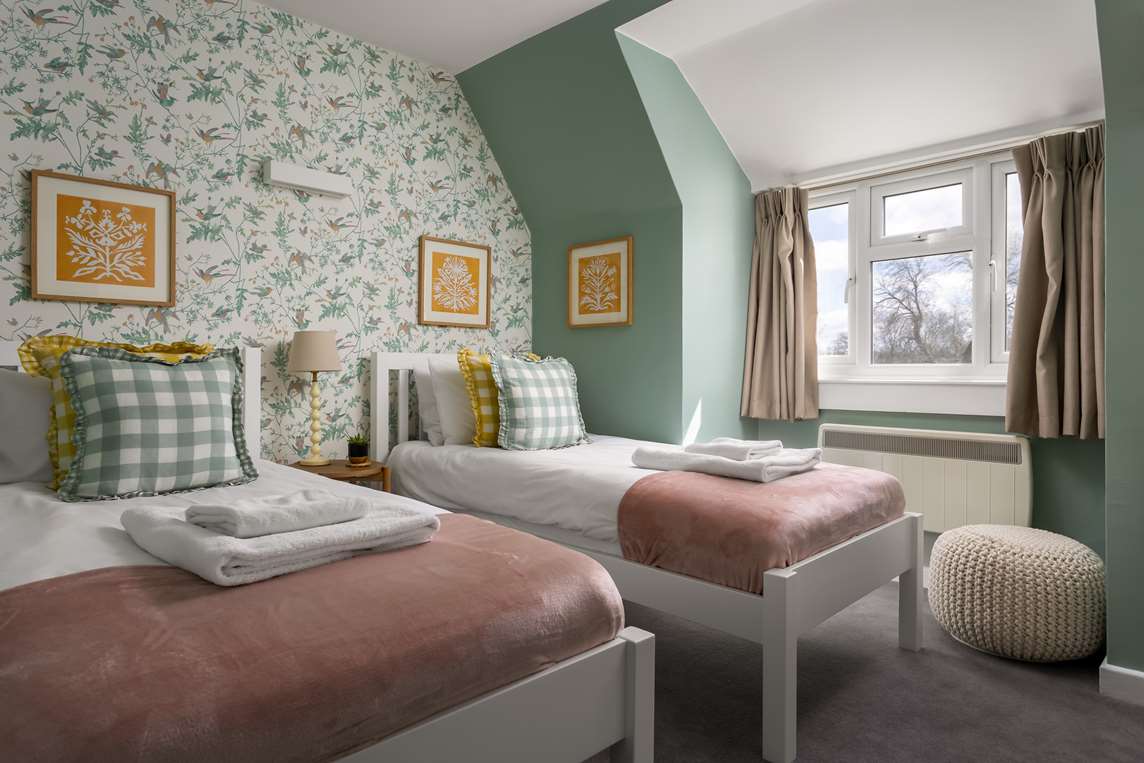 Twin bedroom, first floor  Twin bedroom, first floor