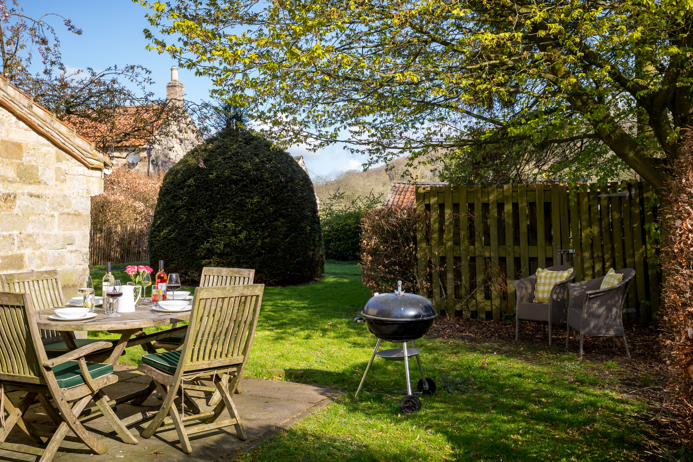 Outdoor private dining area