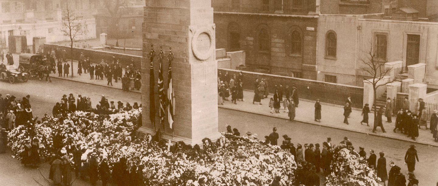 Whitehall Cenotaph in sepia