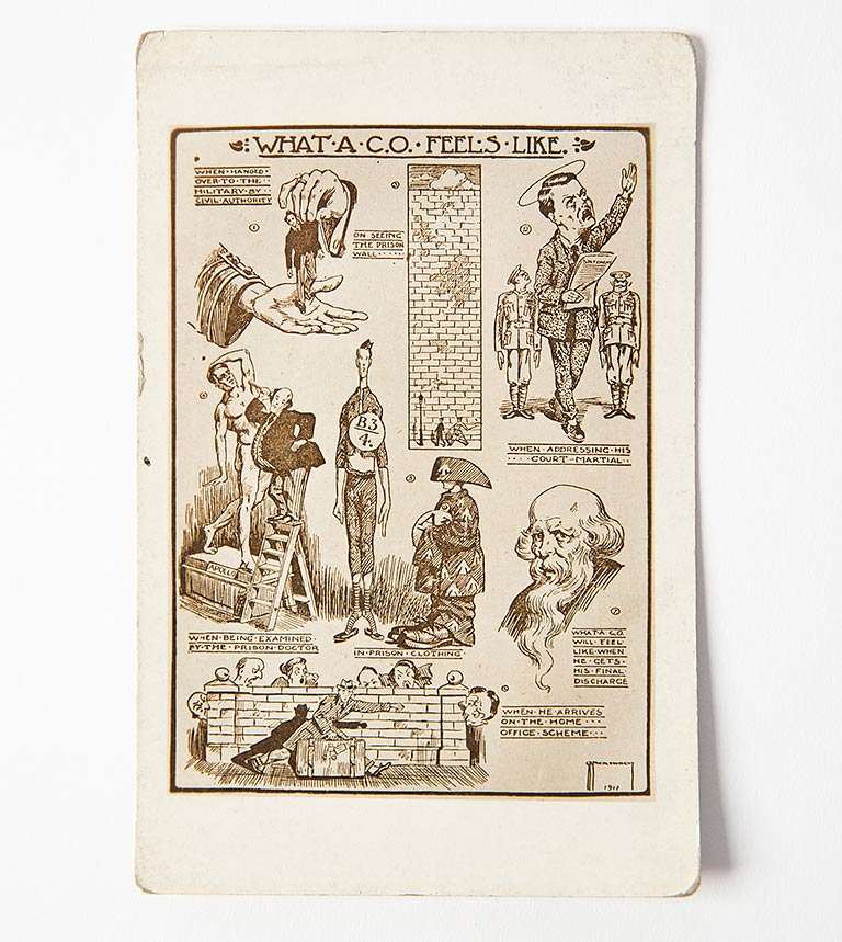 Postcard in support of conscientious objectors Postcard in support of conscientious objectors