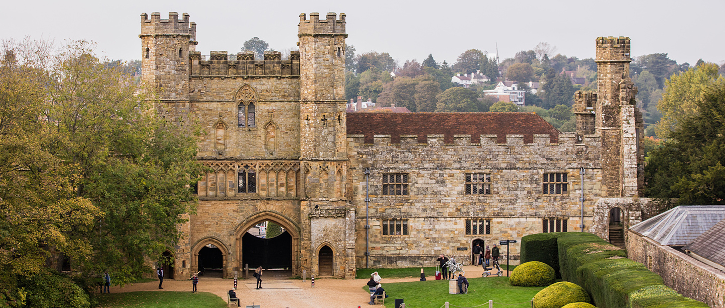 A view of the entrance to Battle Abbey