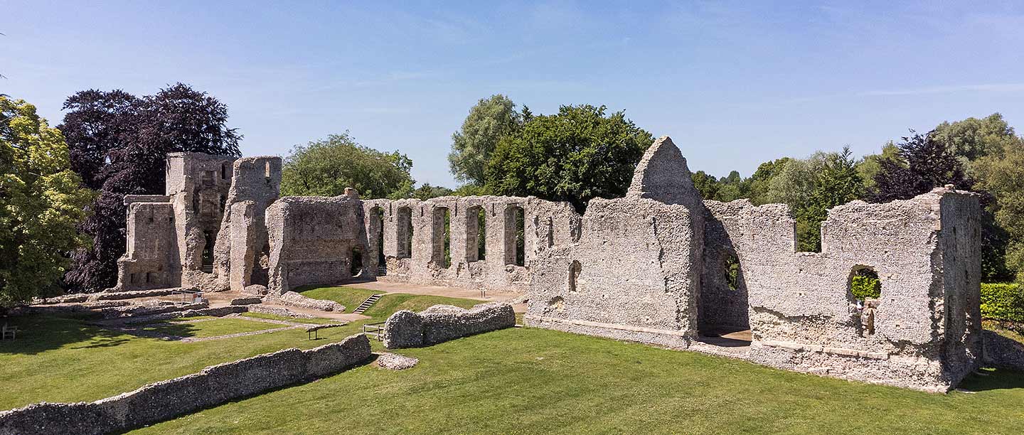 The west range of Bishop’s Waltham Palace