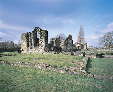 The remains of monk Bretton Priory, near Barnsley