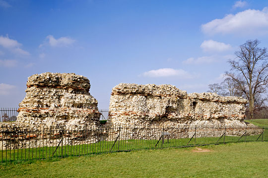 View of the Roman Wall remains