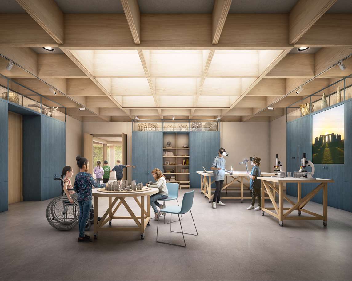 CLICK TO ENLARGE Artist's impression of the Clore Discovery Lab CLICK TO ENLARGE Artist's impression of the Clore Discovery Lab