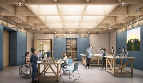 CLICK TO ENLARGE Artist's impression of the Clore Discovery Lab CLICK TO ENLARGE Artist's impression of the Clore Discovery Lab