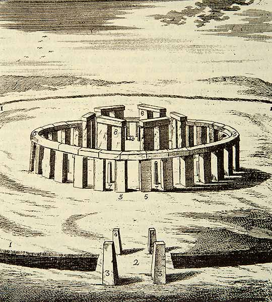 ‘A Roman Work and Temple’, a plate from Inigo Jones’s ‘Stone-Heng Restored’ (1725). ‘A Roman Work and Temple’, a plate from Inigo Jones’s ‘Stone-Heng Restored’ (1725).