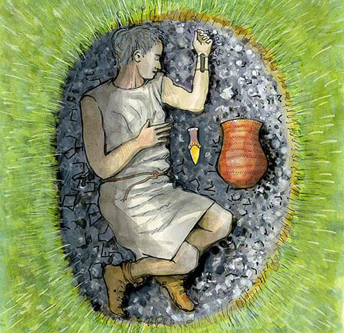 A reconstruction of a Beaker burial