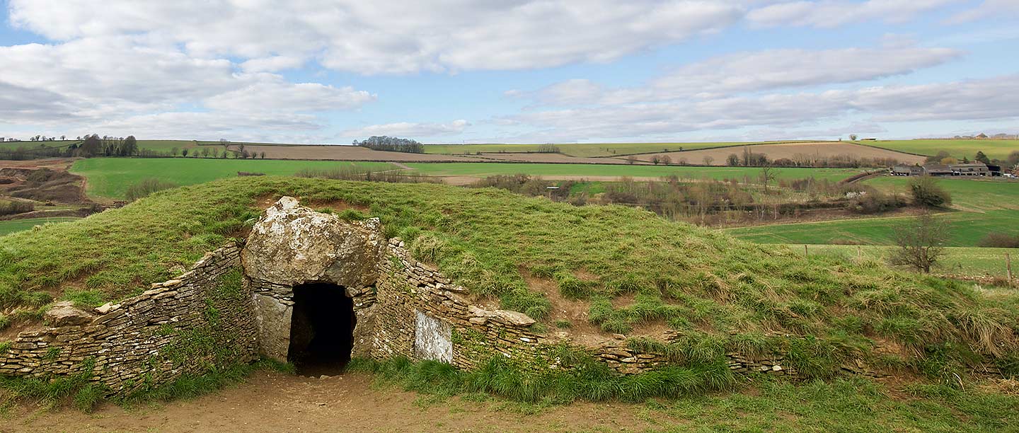 The entrance to Stoney Littleton Long Barrow