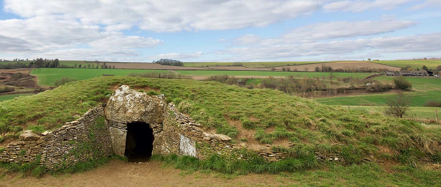 The entrance to Stoney Littleton Long Barrow