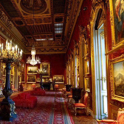 The interior gallery at Apsley House